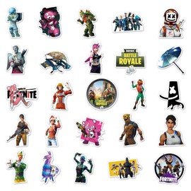 Pack of 50 Game Fortnite Laptop Stickers, Waterproof PVC Stickers for DIY Decoration, Graffiti Style Stickers for Cars, Motorcycles, Laptops, Bikes, Skateboards, Skis, Snowboards, Luggage etc.