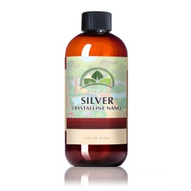 Organa Colloidal Silver | 99.99% Ultra Pure Crystalline Nano Silver Particles - 2 Oz Plus 8 Oz