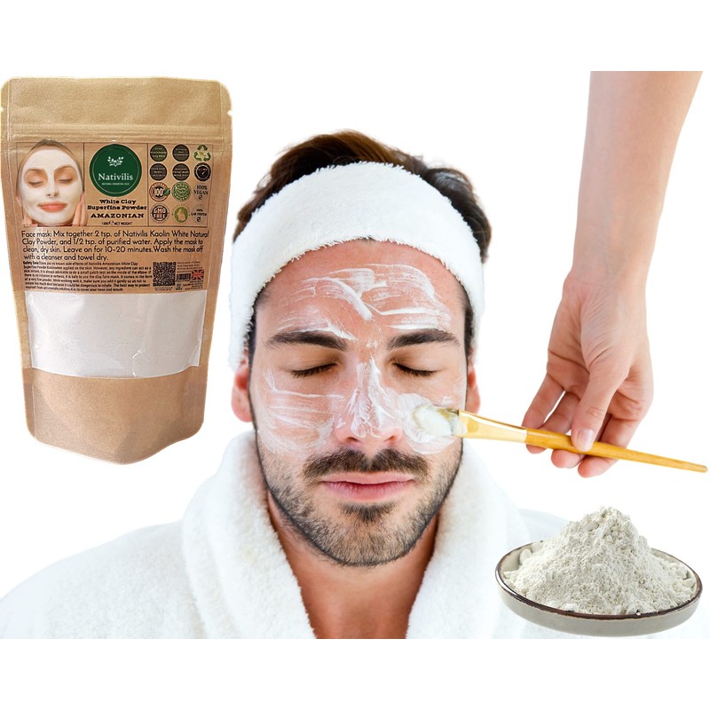 Nativilis Amazonian White Clay Superfine Powder Kaolin - Natural Facial