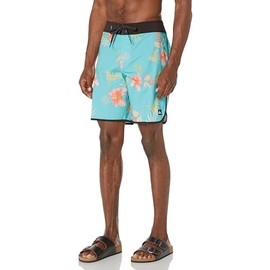 Quiksilver Men's Standard Surfsilk Scallop 19 Boardshort Swimtrunk, Blue Radiance 234, 40