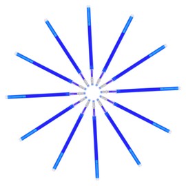 Operitacx Pack of 100 Heat Erasable Fabric Refills ABS Sewing Marking Pen Refills Liquid Blue Ironing Pens Disappearing Pen Refills Warming Fabric Marker Pen