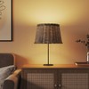 vidaXL Brown Wicker Lamp Shade 15.7 in Handmade Indoor Lighting