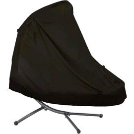 YHINGG Patio Hanging Chaise Lounge Cover 73 Inch Waterproof 600D Heavy Duty Outdoor Swing Chair Cover Hammock Cover (Black)