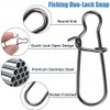 JSHANMEI Fishing Duo-Lock Snap Stainless Steel Nice Snap Fishing Connector