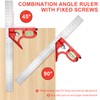 Carpenter Square Set Includes Combination Square with Spirit Level 5