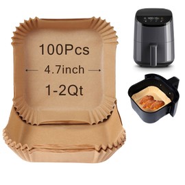 Small Air Fryer Liners Disposable 2 Qt for COSORI 2.1 Qt Air Fryer, Parchment Paper Baking Sheet Mini Air Fryer Liners