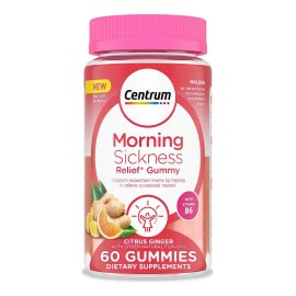 Centrum Morning Sickness Alivia Nauseas Matutinas Gomitas Sabor Jengibre Cítrico