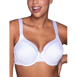 Vanity Fair Women's Plus Size Illumination Full Figure Zoned-in Support Bra, Lightly Lined Cups up to DD, Underwire-White, 36C