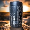 US Veteran American Flag Double Walled Stainless Steel Insulated Can