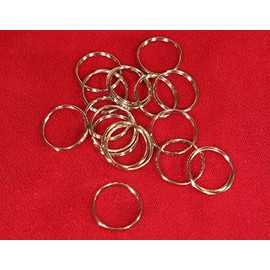 15mm - 50pc Double Loop "Jump Rings" in Antique Silver Style (JC114) DIY Crafting by Wholesale Charms