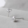 925 Sterling Silver Stud Earrings Set 6 Pairs 3mm 4mm