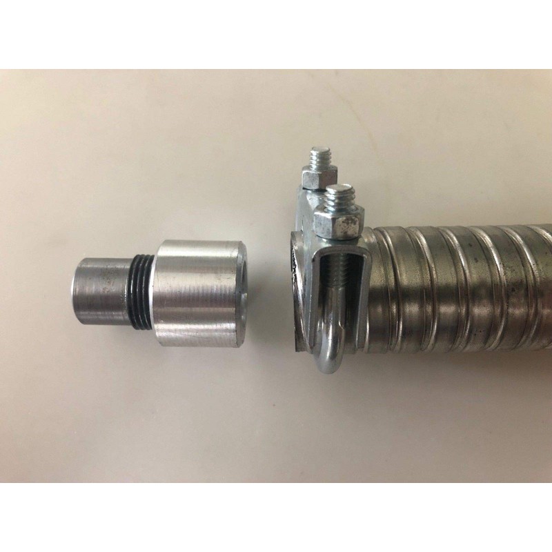 GenExhaust Universal Generator 1-1/2" Steel Exhaust Extension 1 Foot Length