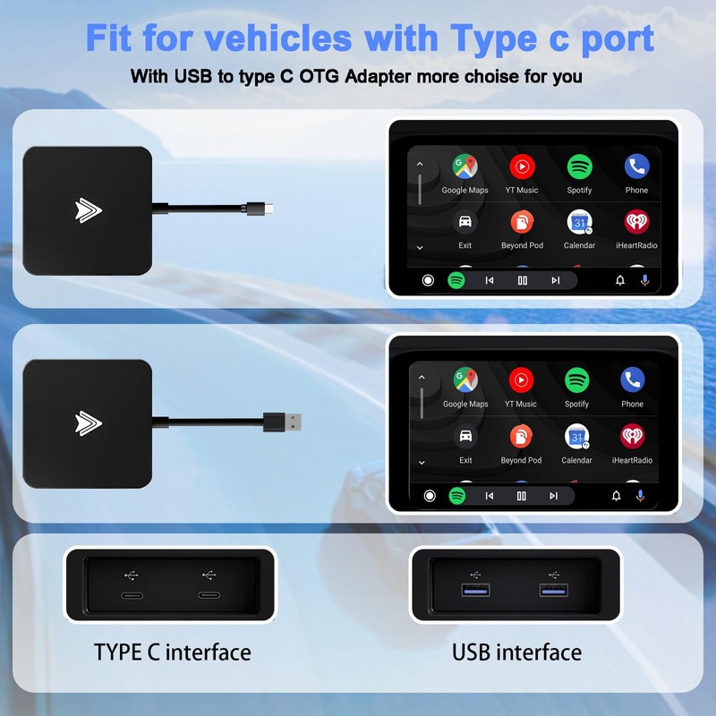 Android Auto Wireless Adapter Wireless Android Auto Adapter für Autos