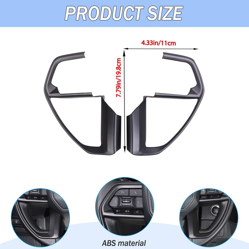 Aunginsy Center Console Steering Button Panel Trim Cover Compatible with