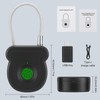 Fingerprint Padlock Lock with Key Backup, Biometric Metal Keyless Thumbprint