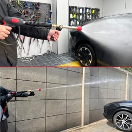 RIDGE WASHER Pressure Washer Long Range Nozzle and Shooter Tip Twist Nozzle, Extension Wand with 2 Spray Modes