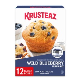 Krusteaz Wild Blueberry Muffin Mix, 17.1 OZ (Pack of 12)