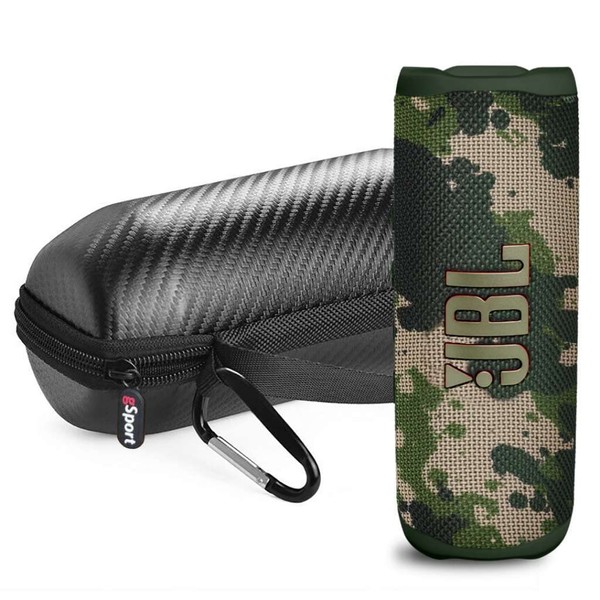 JBL FLIP 6 Waterproof Portable Speaker Bundle with gSport Carbon