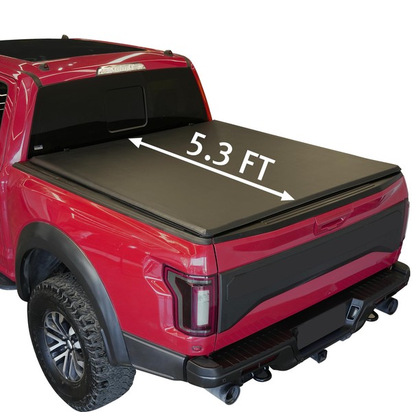 Perfit Liner Soft Roll Up Truck Bed Tonneau Cover for 2004-2014 Chevrolet Colorado GMC Canyon 5.3 FT (63.6") Bed