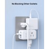 TROND Outlet Extender with 360 Rotating Plug, 3 Way Outlet