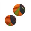 Button Earrings | African Wax Print | Ankara Earrings |