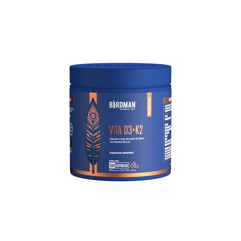 BIRDMAN Vitamina D3 + K2 | Suplemento Alimenticio de Origen