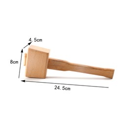 2pcs Ice Crush Bag Lewis Bag Canvas Ice Bag Reusable Canvas Bag with Wood Hammer Mallet for Summer Bartender Kit & Bar Tools Kitchen Accessory