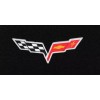 AFM NEW! Black Carpet FLOOR MATS 2008-2013 Corvette W/ Embroidered