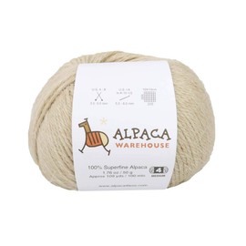 100% Alpaca Yarn Wool Set of 3 Skeins Fingering Lace Worsted Weight - Heavenly Soft and Perfect for Knitting and Crocheting (Beige, Worsted)