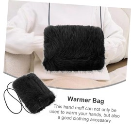 Baluue Furry Winter Hand Warmer for Women Stylish Portable Outdoor Accessory Lightweight Imitation Fur Design for Weddings Parties and Cold