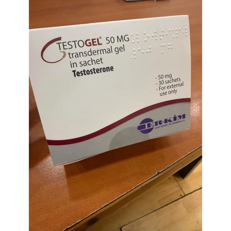 Testogel Erkim 30 Sobres Gel Topico De Testosterona Sin Sabor