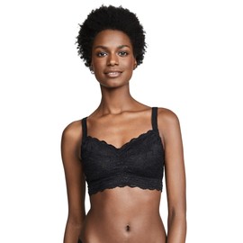 Cosabella Never Say Never Curvy Sweetie Bralette - Wireless Plus Size Bralette for Women with Support, Adjustable Straps Black