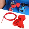 Adjustable Cable Lockout Industrial Valve Shutdown Tagout Stainless Steel Safety