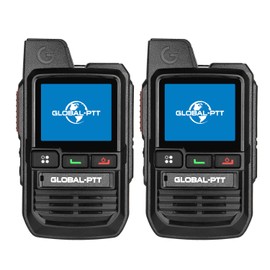POC RADIOS Unlimited Range - Nationwide 4G LTE Global PTT Long Range Walkie Talkies Set of 2 - No Monthly or Subscription Fees