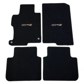 Unbranded Fit For 13-17 Honda Accord Sedan Black Nylon Floor Mats Carpets w/ Mugen