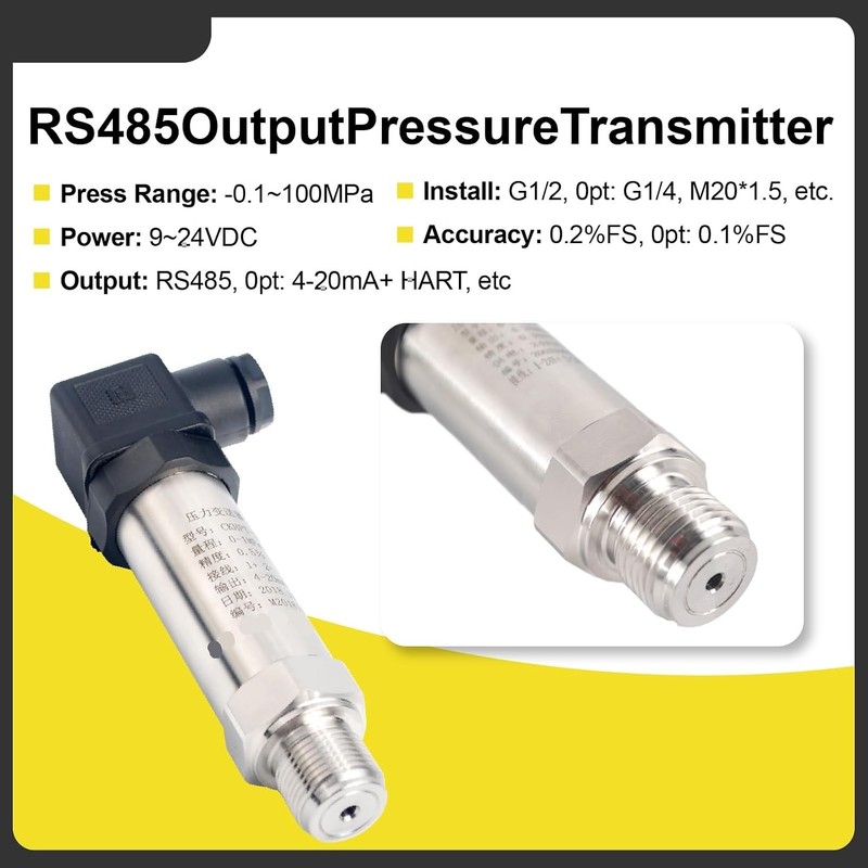 Transmisor de presión HTP-380 – Sensor hidráulico para agua y