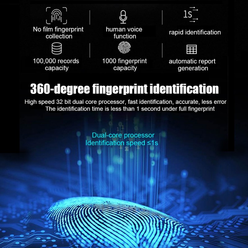 2.4in Screen Biometric Fingerprint Password Attendance Machine Time Clock Recorder
