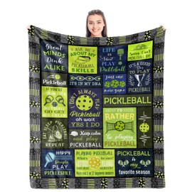 Christmas Pickleball Gifts Blanket, Pickleball Gifts for Women/Men, Gifts for Pickleball Lovers, Funny Pickleball Gift, Pickleball Accessories Gifts for Women, Pickleball Decoration Throw 50" x 60"