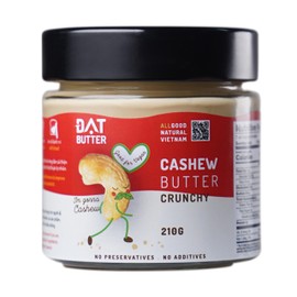 DAT FOODS Cashew Butter Crunchy, Natural Nut Spread, 99% Cashews with Salt (7.4 oz) (7.4 oz, Crunchy)