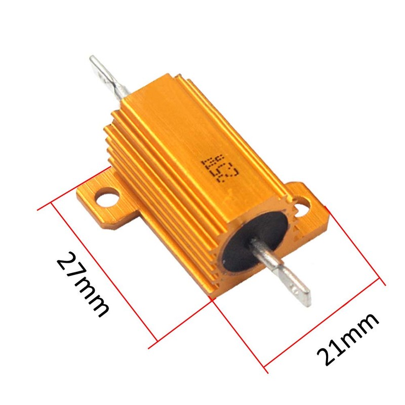 Mdurian 2 x 25 W 2 Ohm 5% Aluminium Casing
