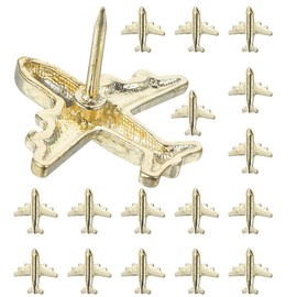 NUOBESTY 30pcs Airplane Push Pins Aircraft Metal Thumb Tacks for Photo Wall Bulletin Board Office Home Decors