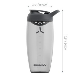 Promixx PURSUIT - Botella batidora para proteína, botellas deportivas de alta calidad, para mezclas de proteínas y batidos de suplementos, taza batido
