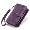 GAEKEAO Small Wallet for Women RFID Blocking Leather Wristlet Purse