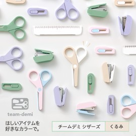 Plus Stationery Kit, team-demi Scissors, Scissors, Single Item, Walnut TD-001SC 31-448