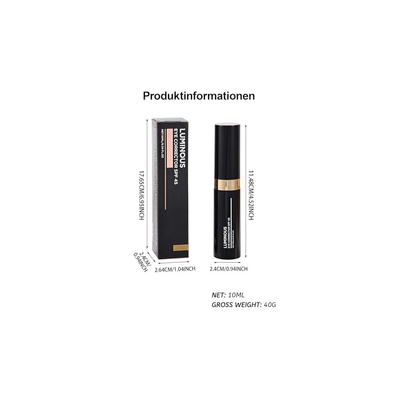 Erinde Crema Corrector Para Debajo de los Ojos, Resistente al