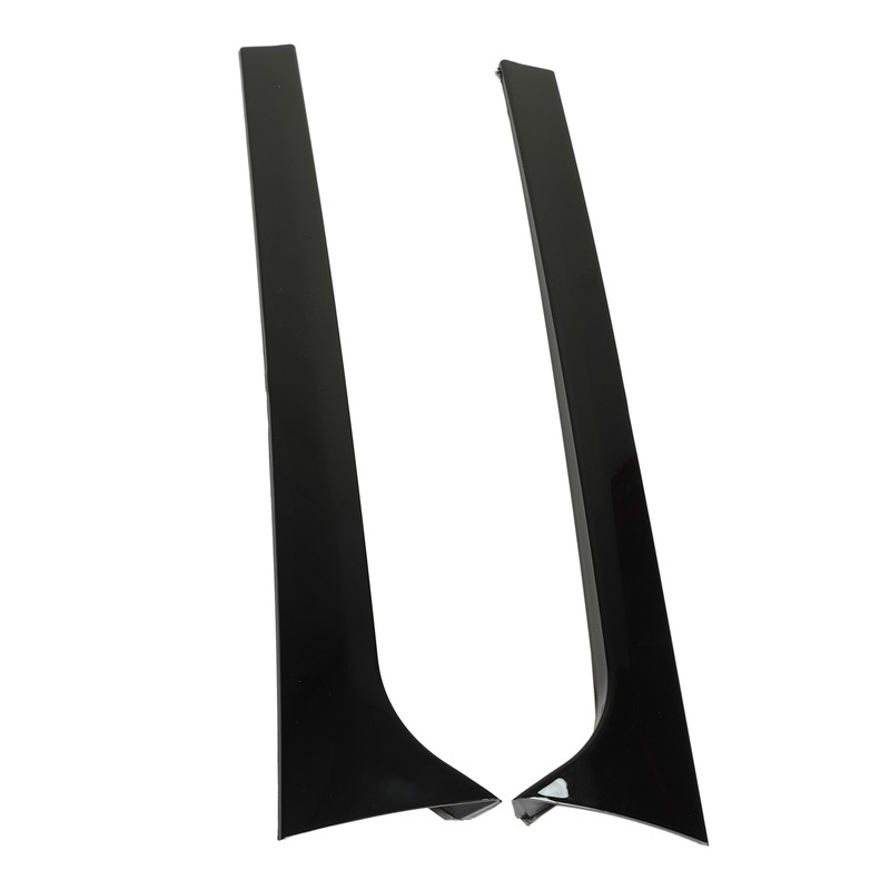 1Pair Rear Window Side Spoilers Gloss Black Air Resistance Reduction