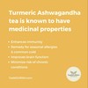 TeaNOURISH Turmeric Ashwagandha Herbal Tea | CAFFEINE-FREE Tisane | Indian