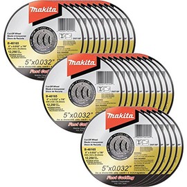 Makita B-46165-25 5" x .032" x 7/8" Ultra Thin Cut-Off Wheel (25 Pack), Stainless