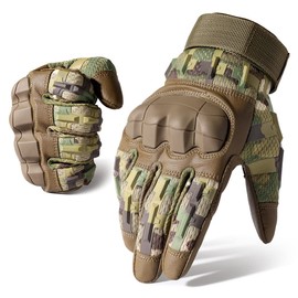 AXBXCX Tactical Gloves for Men Touch Screen Motorcycle Airsoft Paintball Motorbike Outdoor Full Finger Gloves Camouflage XL