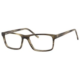 Esquire Designer Men’s Rectangular Frame Eyeglasses EQ1527 in Moss/Brown-53mm